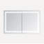 Armoire à pharmacie avec désembueur à DEL, l 48 po x H 30 po x P 5 po Cieren, gradateur, miroir grossissant à DEL réglable 3X, prises électriques-2143668648