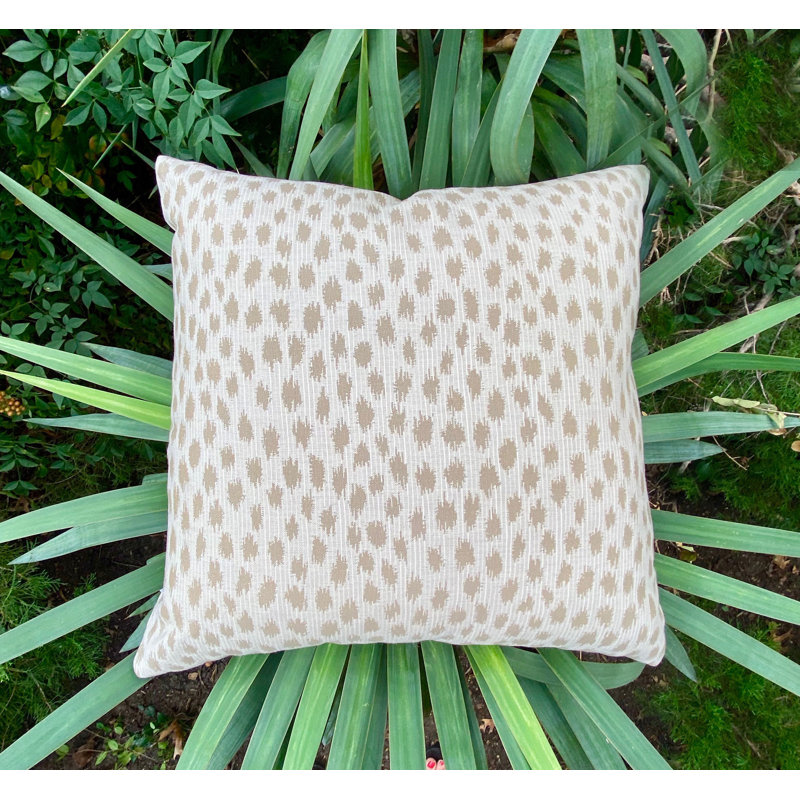 Pebble Beach Square Pillow Cover & Insert, Natural