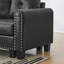 Canapé modulaire moderne à 3 places, fauteuil inclinable réversible, coussin de rangement et support en bois, pied antidérapant