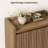 30 Pair Modern Fluted Panel Shoe Storage Cabinet With 2 Doors Handle-Free And Adjustable Shelves-123065853-123844868
