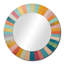 Coloré Mid-Century optique Serenade I - miroir décoratif moderne de style Mid-Century, grand miroir mural de style Mid-Century, impression d'art en métal-121544083-99619971