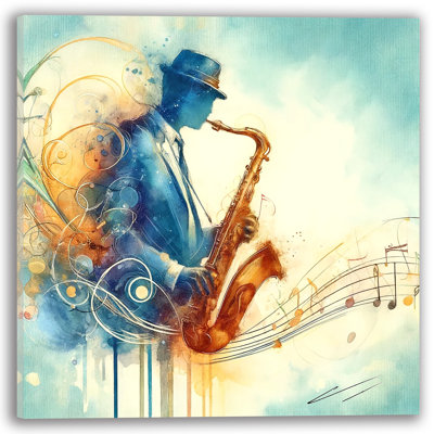 " Soulful Melodies Saxophone " Print