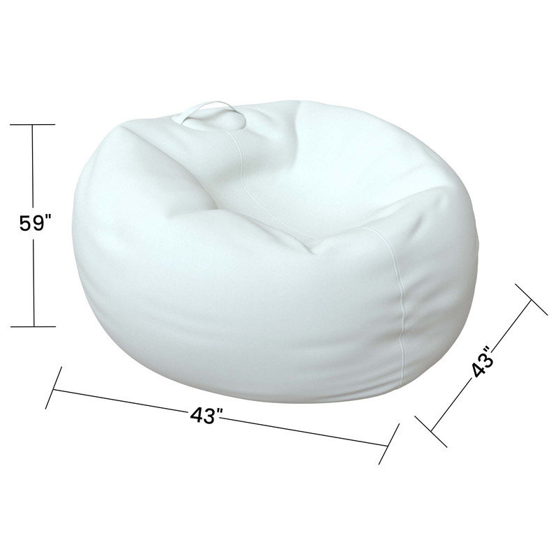 Sunbrella Bean Bag Lounger Cover (Bag Only,Medium), 20" H x 20" W x 31" D, Canvas Jockey Red