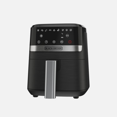 Black+decker Purify 2qt Air Fryer, Timer With Auto Shut-off And Shake Reminder, Digital Led Touchscreen And 9 Pre In Black