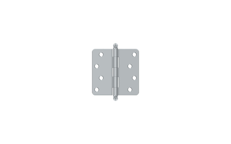 Steel Hinge, Brushed Chrome