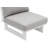 Hubery Aluminum Outdoor Armless Lounge Chair-84480171-84480170