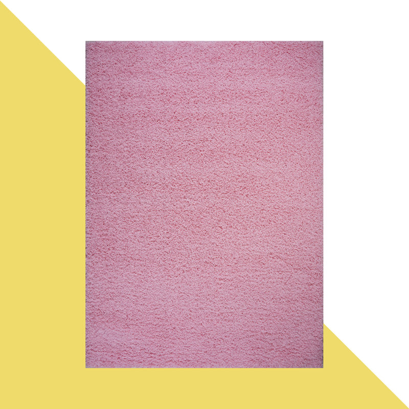 Esterly Solid Colour Shag Area Rug, Rectangle 120 x 170cm