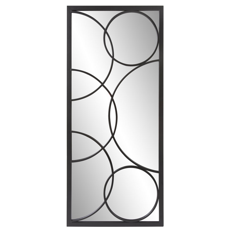 Metal Rectangle Mirror, Matte Black