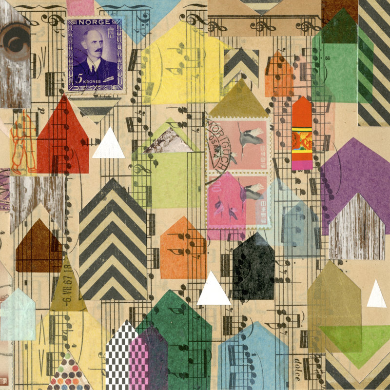 Stamped Houses II by Nikki Galapon - Wrapped Canvas Print, 76cm H x 76cm W