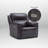 36" Zero Gravity Dual-Power Genuine Leather Recliner With Adjustable Headrest & Footrest, 2 Color Options-1257707033