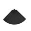 Base de parasol - 4 détachables, remplie de sable / eau, conception stable noire, eau / sable, fabriquée en PE
