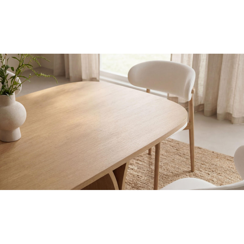 Seoul Dining Table, Natural, 30" H x 78.74" L x 39.37" W