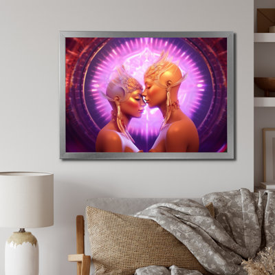 «Goddess Couple Divine Love I», reproduction sur toile