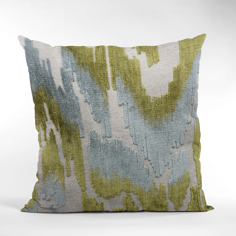 Abstract Velvet Outdoor Throw Pillow, 22" x 22", Square
