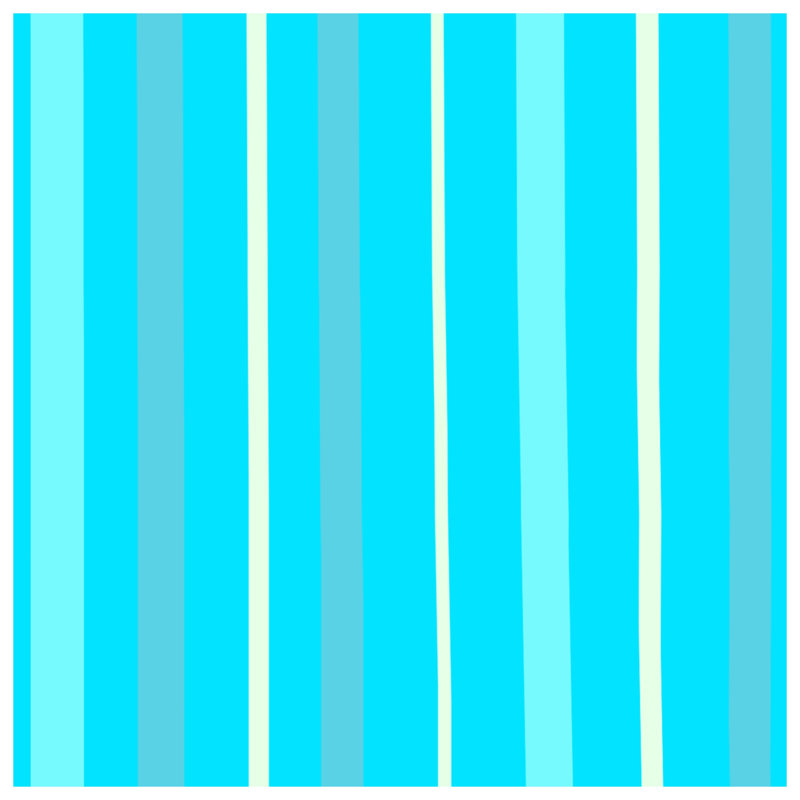Tapis de bain à rayures verticales bleues, L 24 po x L 17 po