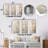 Beige Minimalism Tree Birch - Tree Birch Metal Wall Art Living Room Set Of 3-1715337812