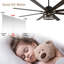 Ventilateur de plafond Clercq de 72 po de style ferme avec cage, éclairage et télécommande, noir mat, réversible, grand format, pour salon-50878170