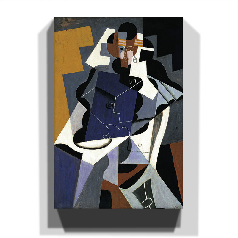 Juan Gris - Wrapped Canvas Painting, 100cm H x 70cm W