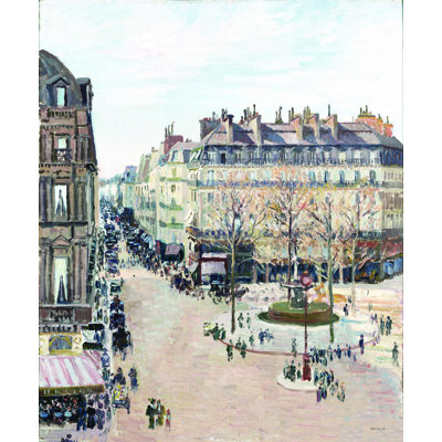 La Rue Saint Honoré - reproduction sur toile tendue