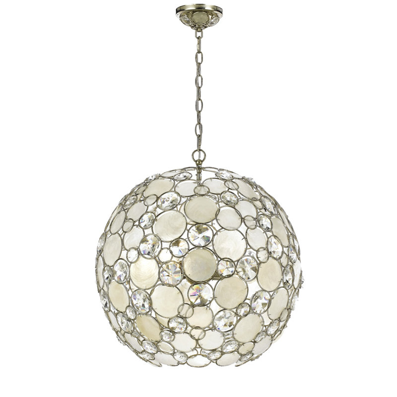 Lustre sphérique unique à 6 lumières Fonville