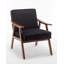 Chaise d'appoint avec revêtement en velours et structure en bois massif-337355412