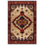 Tapis en coton à imprimé machine beige marocain Strawbridge-647607691