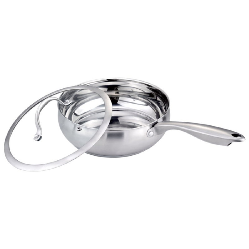 Stainless Steel Polished Induction-Ready 10'' Frying Pan