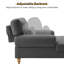Chaise longue rembourrée avec dossier réglable Davene-797908651