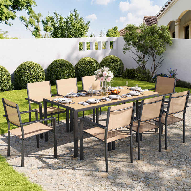 9 Piece Outdoor Patio Set