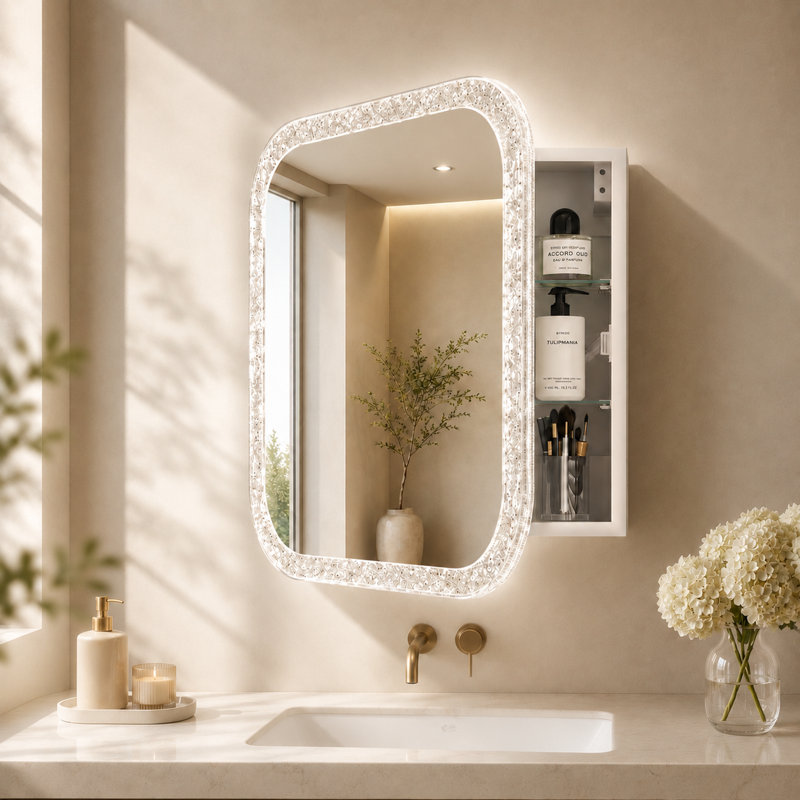 Armoire de salle de bain murale, 20.7" H x 20.7" W