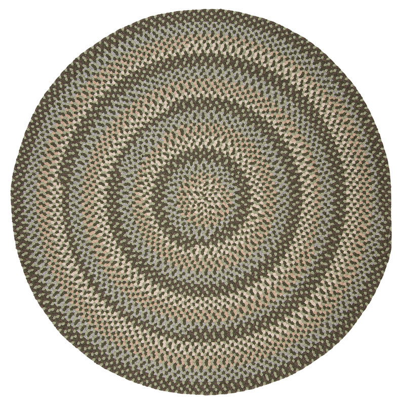 Tapis réversible en laine mélangée Lettie, Rond 9 pi