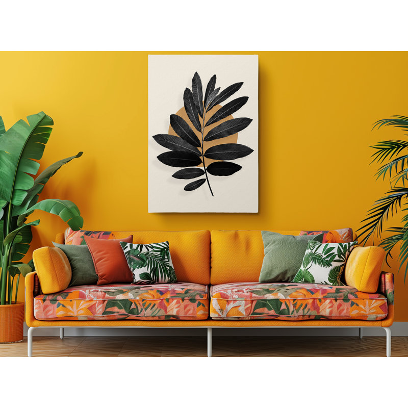 Modern Minimalist Tropical Painting Fine Art Canvas Print