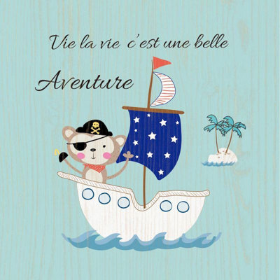 Enseigne «La vie c'est une belle aventure»