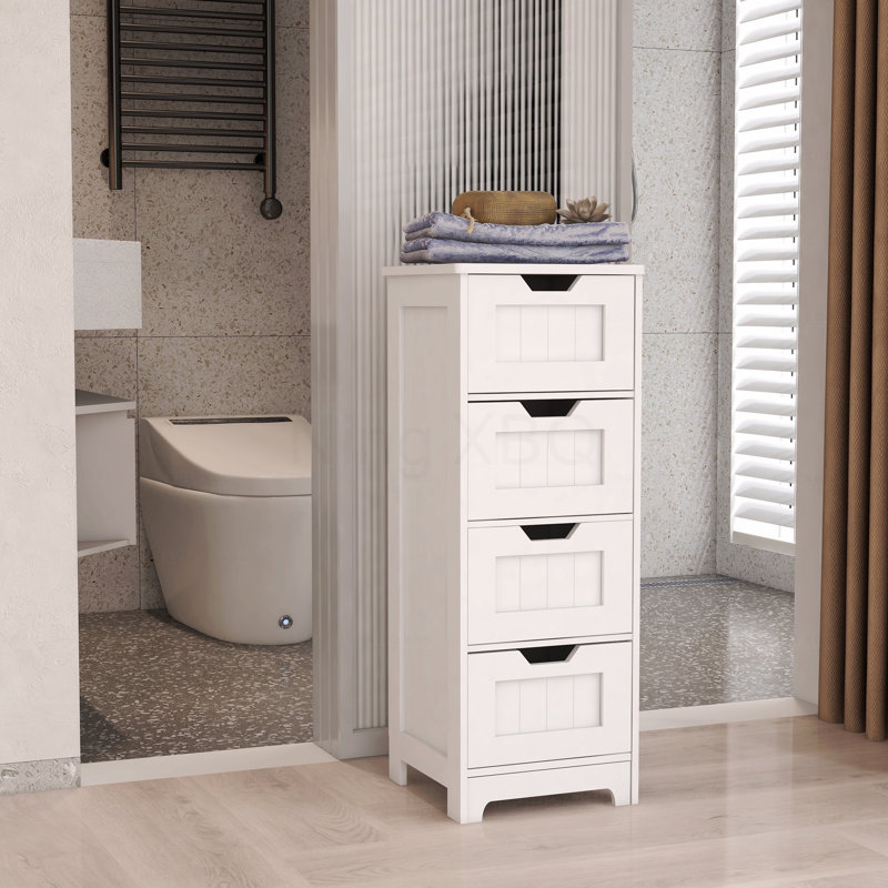 Freestanding Storage Cabinet With 4 Drawers