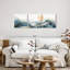 «Mountain Waves On Mountainscape», ensemble de 3 pièces sur toile par Jennifer T-93060735