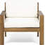 Fauteuil club d'extérieur simple, fauteuil de patio en bois