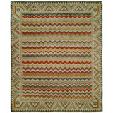 Dona Wool Chevron Area Rug in Ivory