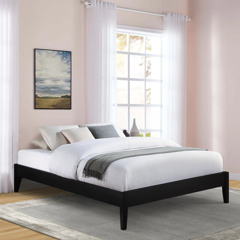 Spivey Platform Bed, Black, Queen