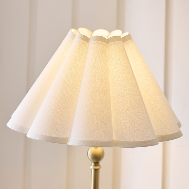 Enia Steel Standard Table Lamp, Antique Brass