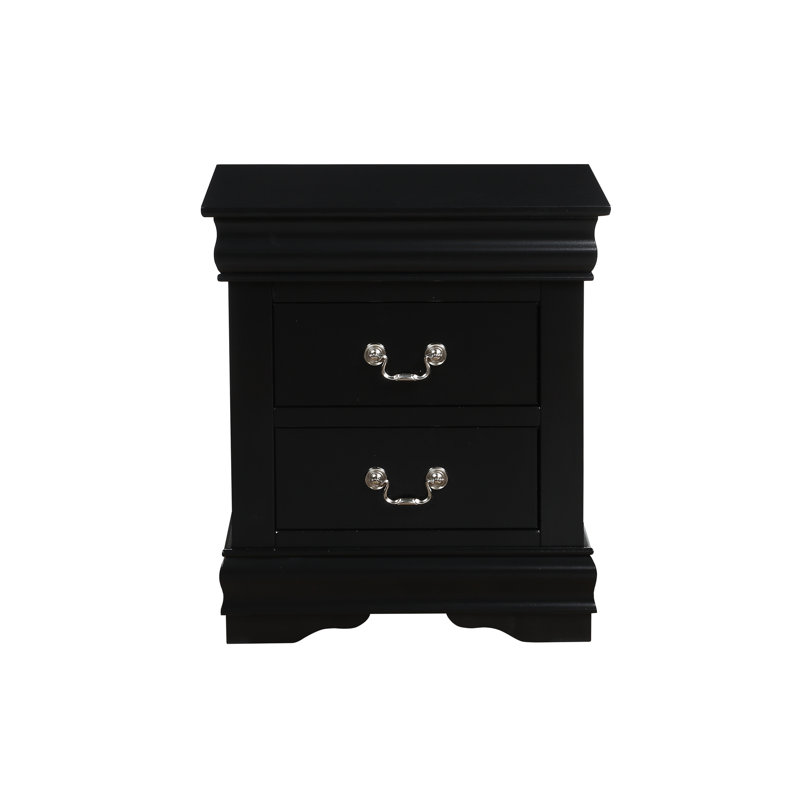 Table de chevet Louis Philippe, Noir