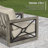 Marindo 5 Person Aluminum Patio Conversation Set With Round Coffee Table And Sunbrella® Cushions