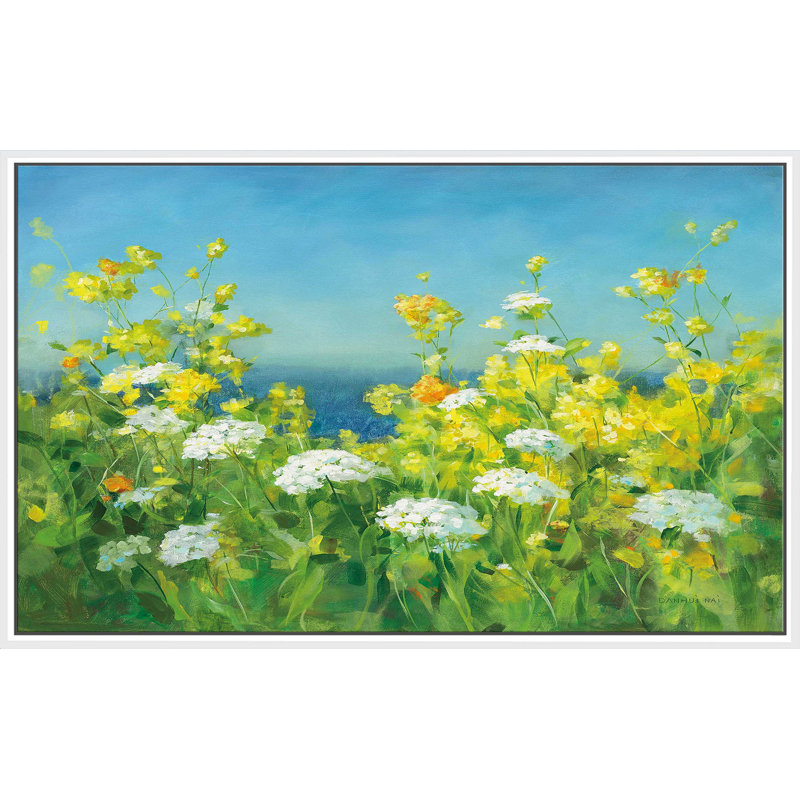 Golden Hour - Peinture, Cadre flottant blanc, H 39,5 po x l 63,5 po x P 2 po
