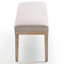 53" Modern Dining Chairs Bench, Fabric Upholstered Seat with Solid Wood Frame for Kitchen Table, Breakfast Nook and Cafe, Beige-1826073837
