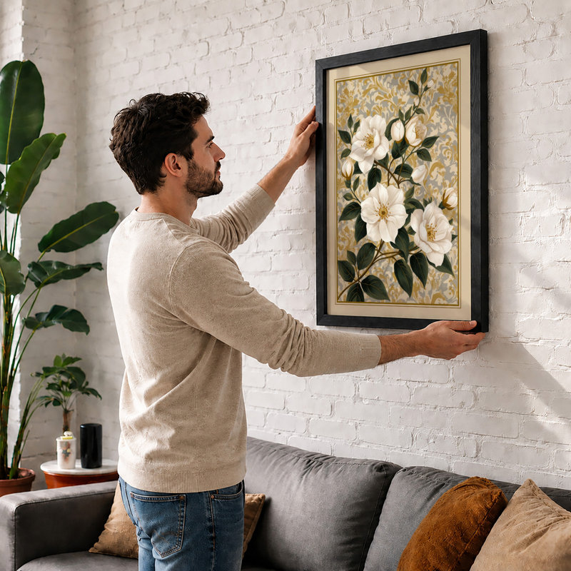 Flowering Study Botanical - Framed Print, Unframed, A3 - 42.0 x 29.7 cm