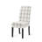 Cini Dining Side Chair Set Of 2, Gray Plaid Fabric, Black Wood Legs-121386496