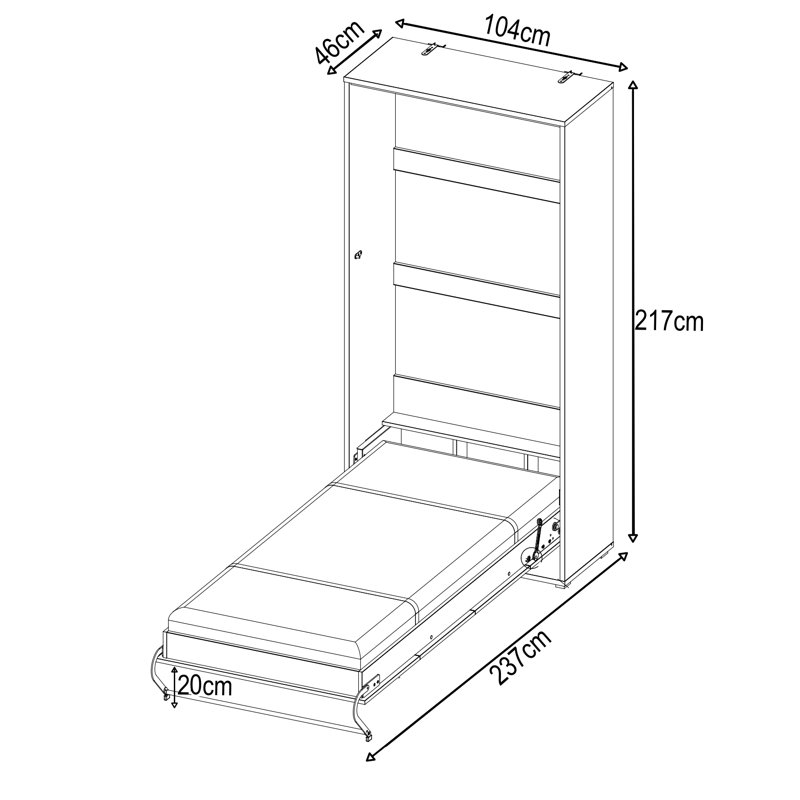 Cotulla Daybed, European Single (90 x 200cm)