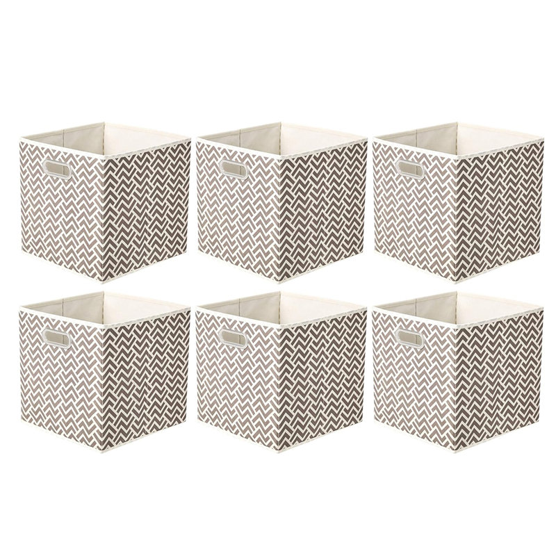 Latitude Run® Bin, Chevron Taupe