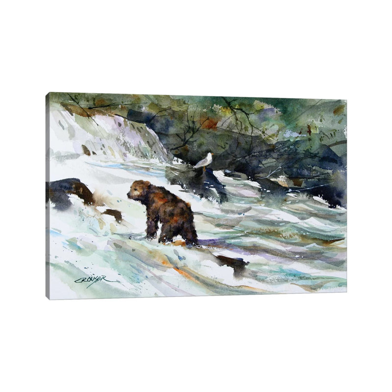 King Of The Rapids by Dean Crouser - Painting on Canvas, 101.6 cm H x 66.04 cm W x 1.91 cm D, Wrapped Canvas