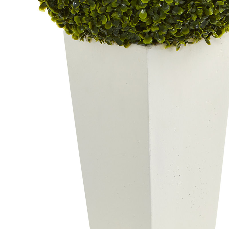 Topiaire buis artificiel 12,75" dans un pot de fleurs