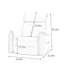 Fauteuil inclinable pivotant en similicuir Nolene-616752526